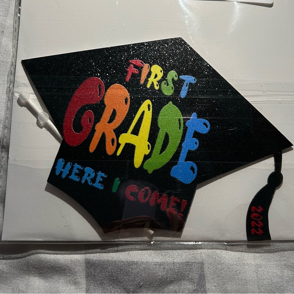 Kindergarten Grad First Grade Here I Come Cake Topper